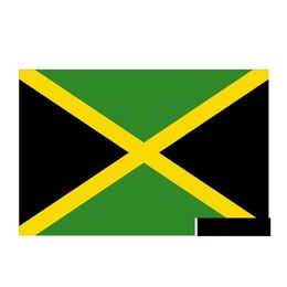 Drapeaux de bannière 3x5 Drapeau de la Jamaïque 90x150 cm Pays National de avec deux œillets SN3209 Drop Livraison Home Garden Party Fournitures DH9GU