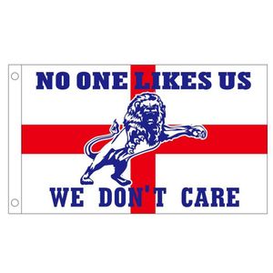 Banner vlaggen 3x5ft Millwall F.C. Vlag -No men houdt van ons, we geven geen schenken van Engeland Football Club -fans met 100% goede polyester G230524