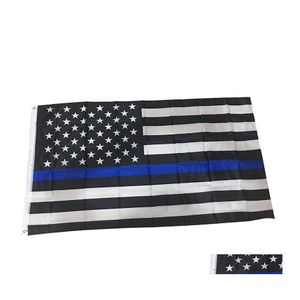 Banner Vlaggen 3x5fts Polyester USA 90x150cm Verenigde Staten Stars Stripes US American Banners America Black White Blue Flying VT1457 Dr DHA3F