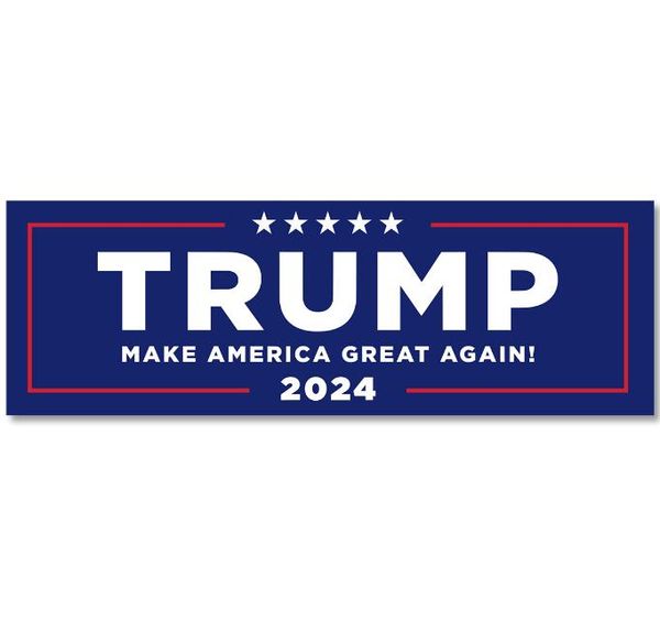 Banner Flags 4x6 pulgadas Trump Sticker 2024 ELECTURAS ELECTURAS EE. UU. Patinas para parachoques de automóvil