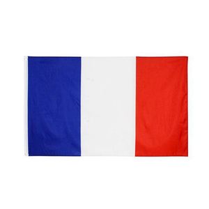 Bannervlaggen 50 stuks 90X150cm Frankrijk vlag polyester bedrukt Europees met 2 messing doorvoertules voor het ophangen van Franse nationale en banners Dro Dhxqm