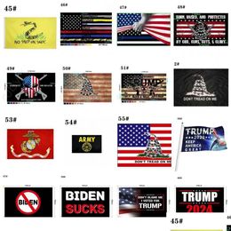 Banner Flags 80 Designs Direct Factory 3x5 Ft 90x150 cm Save America Again Trump Flag pour 2024 Président USA DROP DIVRIVER HOME GARDING OTV5M