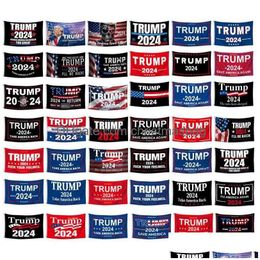 Banner Flags 88 Styles 3x5ft Trump 2024 Campagne électorale américaine 90x150cm Drop livraison Home Garden Festive Party Supplies DHMT6