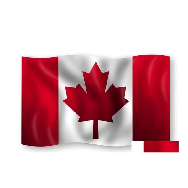 Bannière Drapeaux 90Cmx150Cm Canada National 3X5 Pieds Grand Feuille D'érable En Polyester Canadien Extérieur Sn1926 Drop Delivery Home Garden Festiv Dhnxw