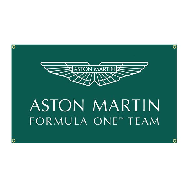 Bannière Drapeaux 90x150cm Aston Martins Formula One Race Alonso 14 Drapeau Polyester Imprimé Garage ou Décoration Extérieure Tapisserie 230616