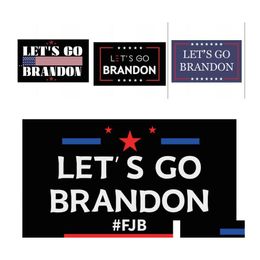 Banner vlaggen 90x150cm laten we Brandon Flag gaan voor 2024 Trump President Verkiezingen Vlaggen Outdoor Garden Decoratie 134 H1 Drop Delivery Ho Dhqil