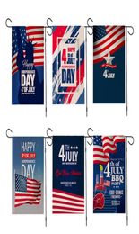 Banner Flags American Garden Flag Independence Day Flag 30 45cm Linen 4 juillet Memorial Garden Flags Banners2253276