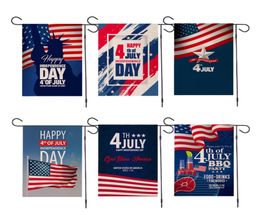 Bannervlaggen Amerikaanse tuinvlag Independence Day Flag 30 45cm linnen 4 juli Memorial Garden Flags Banners8808774