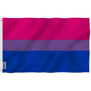 Banner vlaggen anley 3x5 voet bi pride vlag - biseksuele vlaggen polyester G230524