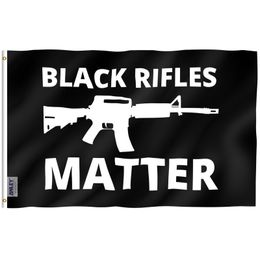 Banner Vlaggen Aley Fly Breeze 3x5 Foot Black Rifles Matter Vlag - Black Guns Matter Vlaggen 230707