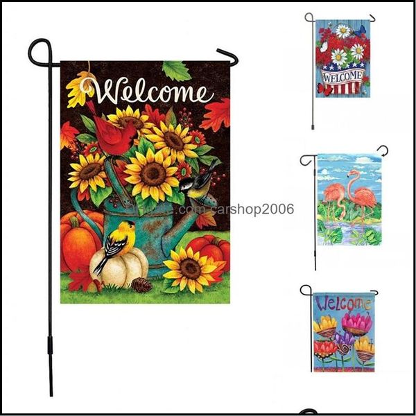 Banner Flags Flags Flags Flag de jardin Guitare Guitare Summer Style moderne Stronflower Butterflies Nouveau modèle Drop Livraison 20 CARSHOP2006 DHQPE