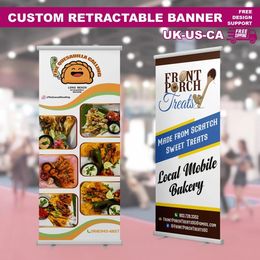 Banner Vlaggen Custom Intrekbare Banner Voor Catering Personaliseer Pop Up Promotionele Achtergrond Voor Kleine Winkel Beurs 230804