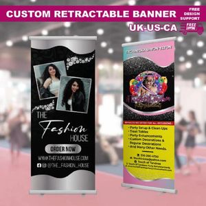 Banner Vlaggen Custom Roll Up Trade Show Banner Intrekbare Custom Pop Up Shop Personaliseer Roll Up Achtergrond Met Naam Tekst 230804