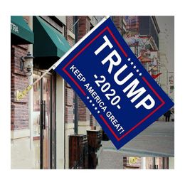 Banner vlaggen Decor Trump vlag 10 stcs Hangen 90x150cm Keep America Banners 3x5ft Digitale print Donald Bh1749 TQQ Drop Delivery Home G Dhenq