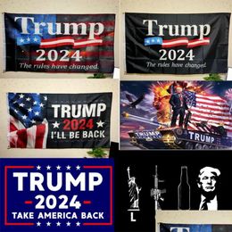 Banner vlaggen Donald Trump 2024 Vlag Keep America Great Again Lgbt President USA De Res hebben veranderd Take Back 3x5 ft 90x150 cm druppel D OT4IW