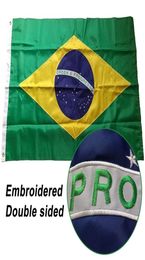 Banner Drapets doublerdés crurisés Brésil Brésil Brésilien National World Country Oxford Fabric Nylon 3x5ft 2209308432318