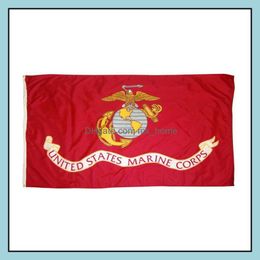 Banner vlaggen feestelijke feestbenodigdheden Home Garden 300 stks Directe fabriek 3x5fts 90x150cm Verenigde Staten van American USA US Army USMC Marine Co