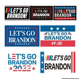 Banner Flags FJB Laisse Go Brandon 2024 Flag 90x150cm 3x5 Ft Biden n'est pas ma gouttes de livraison de PRSIDENT Home Garden Festive Party Supplies Dhchf