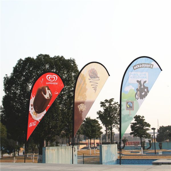 Banner Flags Free Polyester Personnalisez les drapeaux et les bannières Outdoor Advertising Supply Party Sport Party Flag de Beach Teardrop Flag and Banner 230712