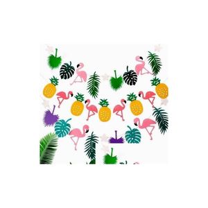 Banner Flags Hawaiian Tropical Flamingo Pineapple Feel Flag Garland Bunting Summer Party Christmas Hen Night Shower Decoration Dr Dhv5z