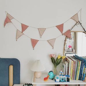 Banner Flags INS Classic Colorful Pull Flags Guirnalda Decoración Chica Habitación para niños Tienda de campaña Adorno colgante Fondo de fiesta Decoración Po Props 230720