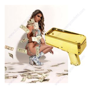 Bannière Drapeaux Argent Pistolet Jouet Cadeau Or Super Cannon Auto Club Cash Box Lanceur De Cartes Tirer En Plastique Pulvérisation Machine Prop Couleur Fête Rose Pluie 230217