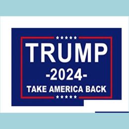 Banner vlaggen nieuwste Trump -vlag 2024 Verkiezingsbanner Donald vlaggen Save America Again 150x90cm Bedankt 1122 v2 drop levering home ga dh1uk