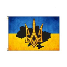 Bannière Drapeaux PIRATE 90 * 150cm Emblème national de l'Ukraine décoration intérieure bannière drapeau 230712