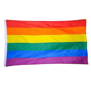 Banner vlaggen polyester regenboogvlag grote LGBT Pride Flag Outdoor Banner Party Supplies hangende vlag Banner Pride Peace Flags (60*90cm) G230524