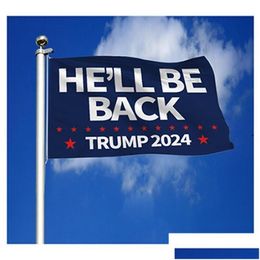 Banner Flags Elecciones presidenciales de Trump Flag 2024 Volverá Hacer que los votos contaran nuevamente presidente 90x150cm RRD8932 Drop entrega HOM DH5Q33