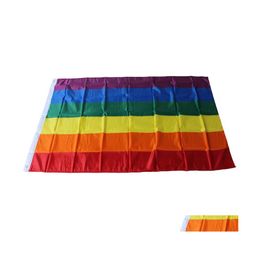 Banner vlaggen regenboogvlag 3x5ft 90x150 cm gay pride polyester colorf lgbt lesbische parade decoratie vt0517 drop levering home tuin dhtyg