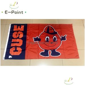 Drapeaux de bannière Drapeau orange de Syracuse 3X5Ft 90Cmx150Cm Décoration en polyester volant Maison Jardin Cadeaux de fête 5704058 Drop Delivery Party S Dhzhp