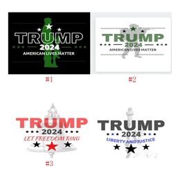 Banner vlaggen Trump 2024 America Lives Matters vlag Amerikaanse presidentiële campagne DHS Delivery Drop Home Garden Feestelijke feestartikelen DH0RX