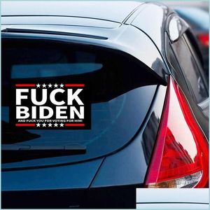 Bannervlaggen Trump 2024 PVC -autosticker American Presidential Campaign Stickers Biden is niet mijn presidenten waterdichte drop levering DHW03