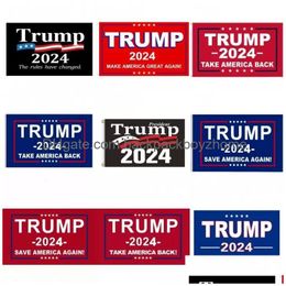Drapeaux de bannière Trump Election 2024 Keep Flag 90X150Cm Amérique Suspendus Grandes bannières 3X5Ft Impression numérique Donald US Drop Delivery Home Gar Dhvnf