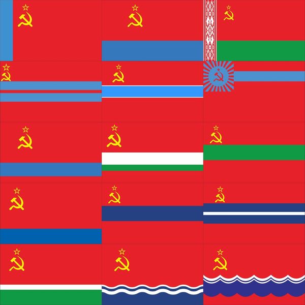 Bannière Drapeaux Union des Républiques socialistes soviétiques Drapeau de l'URSS 150X90cm 3x5FT 100D Polyester 230707