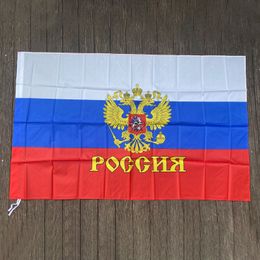 Banner Flags xvggdg 90x150cm Nice poliéster Presidente de la Rusia Flagal Poliéster de bandera rusa El Banner nacional de Rusia 230814
