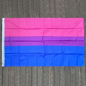 Banner Flags XVGGDG BISExual Pride LGBT 90*150cm Pink Blue Rainbow Flag Home Decor Gay Friendly Banners 230814