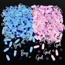 Banners Streamers Confetti 15G/Bag Blue Pink Baby Shower Confetti Boy Girl Lectins Confetti Table Table Table For Kids Birthday Party Gender Decoraciones D240528