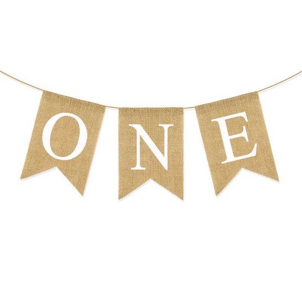 Banners Streamers Confetti Boy Girl First Birthday Party Decoration Favors Un an Baby High Chaid Flag Photo Props Prids Supplie Commémoration Jour D240528