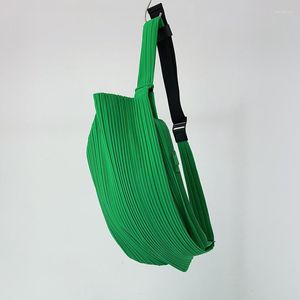 Sacs de taille bao miyake plissé du sac d'épaule vert paliss
