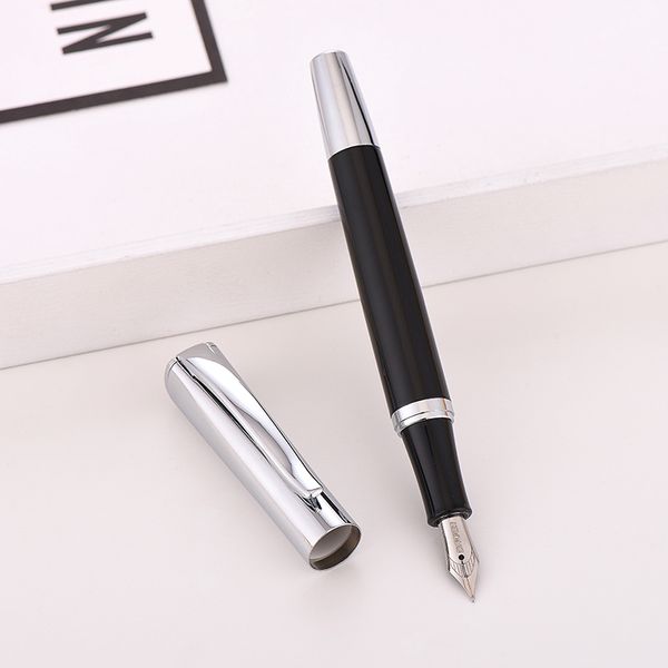 BAOER stylo à encre noire offre spéciale stylo plume fournitures de bureau de luxe encre 0.5mm plume écriture fluide Pluma Fuente vulpen