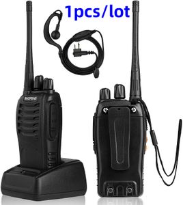 Baofeng 888s Walkie Talkie 5W Ham Radio bidirectionnelle avec éreinage UHF 400-470MHz 16ch Walkie-Talkie Transmetteur USB Charger 1PCS