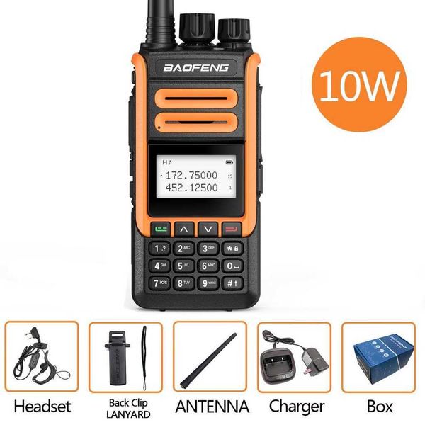 BaoFeng BF H7 puissant talkie-walkie 10W Portable CB Radio FM émetteur-récepteur double bande Radio bidirectionnelle pour chasse forêt être
