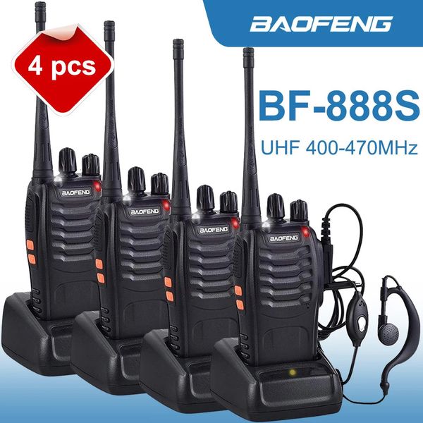 Baofeng BF888S Walkie Talkie Original 5W 5km UHF 400470MHz Transceptor Portable Two Way Radio BF 888s Intercom 240510