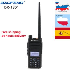 Baofeng DR-1801UV radio à longue portée double bande dmr numérique / analogique walkie talkie tier i tier ii midage de créneaux temporels DM1801 radio DM1801