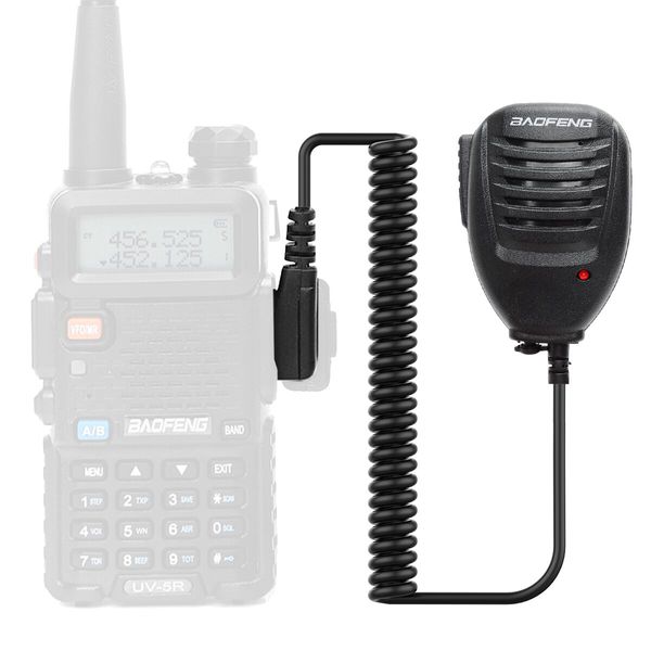 Baofeng microphone walkie talkie haut-parleur micro PTT pour ham portable bidiromutial radio bf888s uv-13 pro uv-5r uv-10r uv16pro uv-s9 Plus