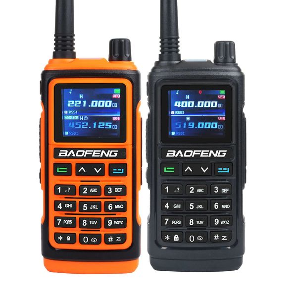Baofeng UV-17pro GPS Walkie Talkie 108-130MHz Air Band VHF UHF 200-260MHz 350-355MHz FM Radio Six Bands Freq Copy étanche 240430