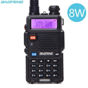 BaoFeng UV 5R Radio bidirectionnelle réel 8W 10KM 128CH double bande VHF(136-174MHz)UHF(400-520MHz) talkie-walkie Portable Amateur