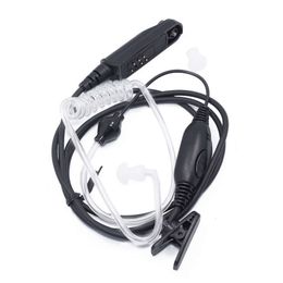 Baofeng UV-9R plus waterdichte walkie talkie handheld luchtkanaal in oor tactische transparante oortelefoon